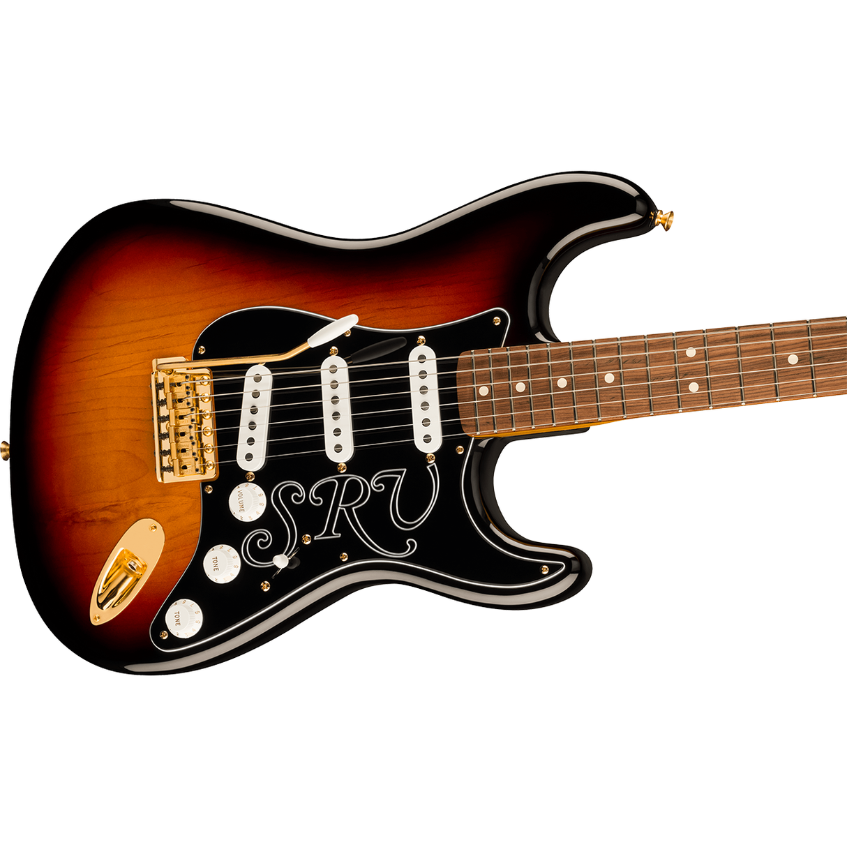 Fender Stevie Ray Vaughan Stratocaster, Pau Ferro Fingerboard Electric Guitar - 3-Color Sunburst - Mint, Open Box