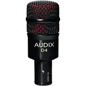 Audix D4 Dynamic Drum and Instrument Microphone For Low Frequencies