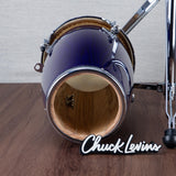 LP Galaxy Giovanni Junior Wood Conga Set with Stand - Purple Ash - CHUCKSCLUSIVE