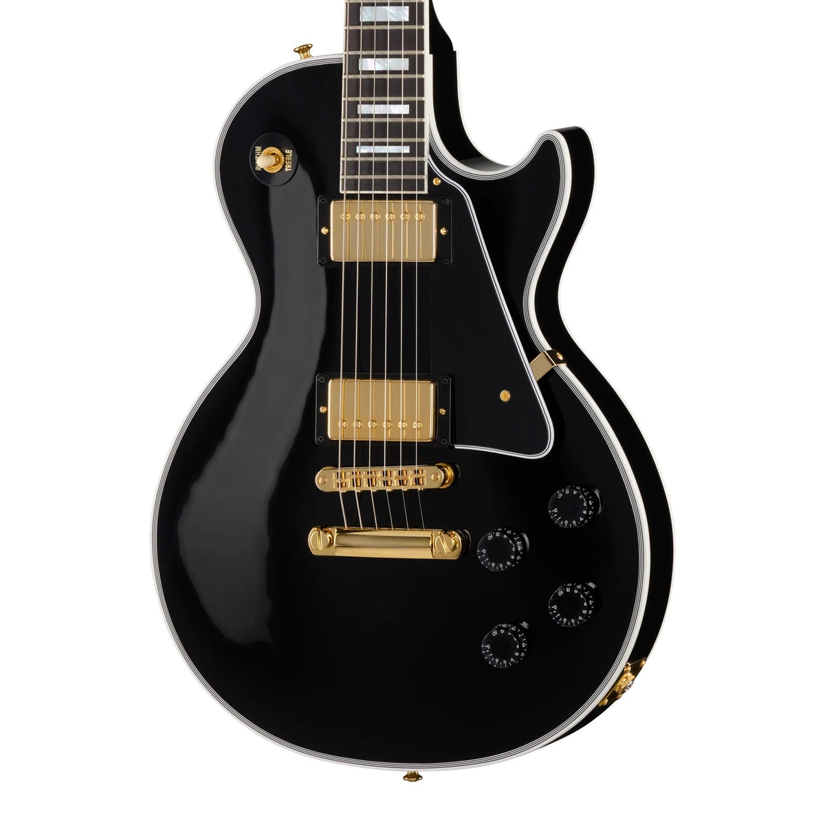 Gibson Custom Shop Les Paul Custom Long Scale Electric Guitar - Ebony