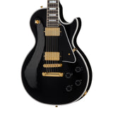 Gibson Custom Shop Les Paul Custom Long Scale Electric Guitar - Ebony