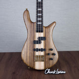 Spector Euro 4 LT Solid Korina Wings Electric Bass Guitar - Natural Satin - CHUCKSCLUSIVE - #NB23505