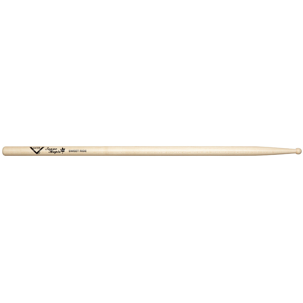 Vater Sugar Maple Drumsticks - Sweet Ride - Wood Tip