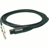 Whirlwind MK3 3-Foot XLR Female to 1/4-Inch TS Male 3-pin Unbalanced Microphone Cable