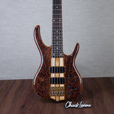 Ken Smith BSR-5TNE-5A-FW Exhibition Black Tiger Elite 5-String Electric Bass Guitar - Figured Walnut