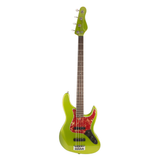 Brubaker JXB-4 Standard Bass Guitar - Green Metallic - New