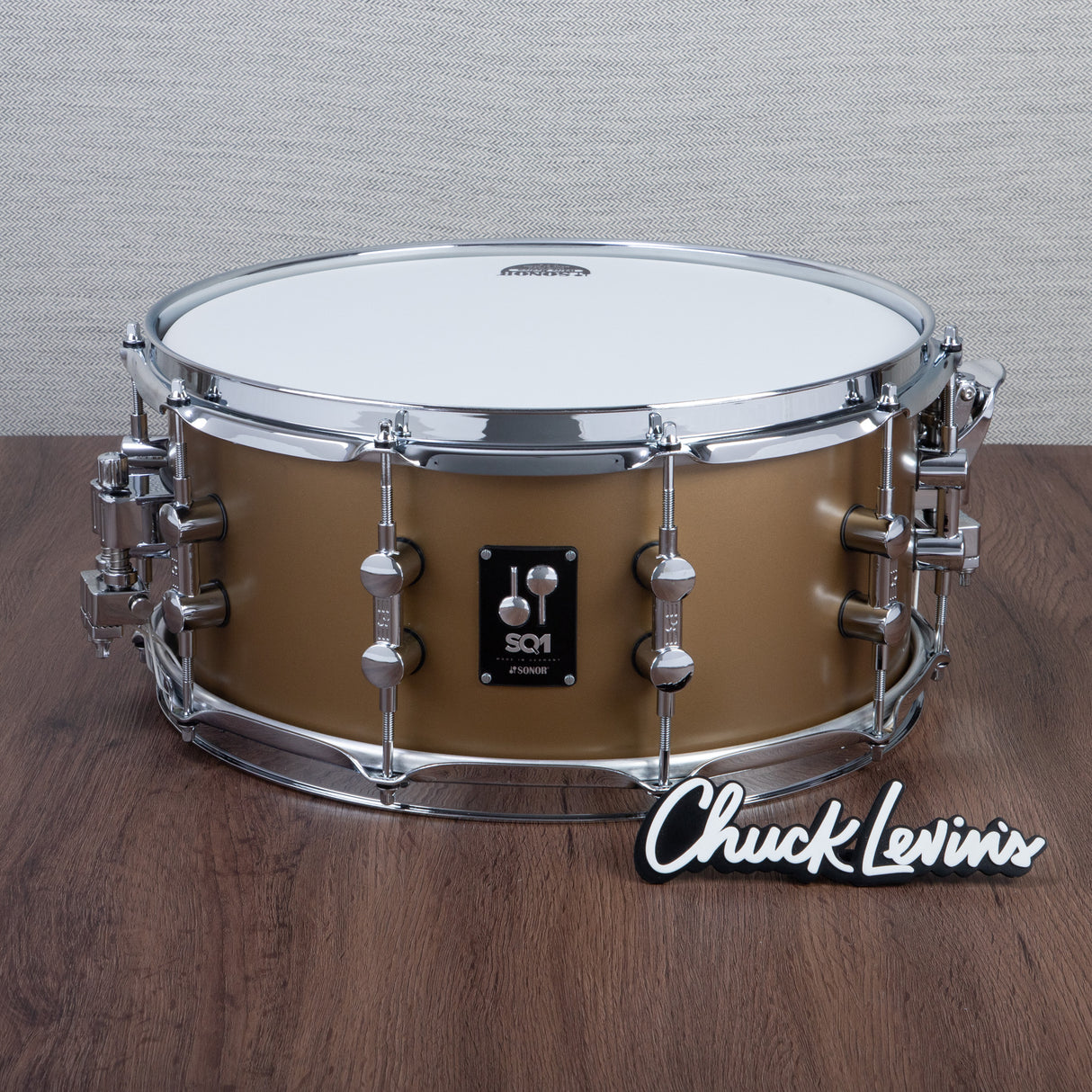 Sonor SQ1 Series 6.5 x 14-Inch Birch Snare Drum - Satin Gold Metallic