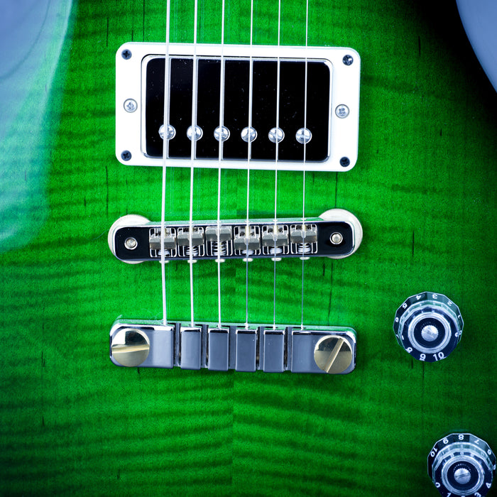 PRS S2 McCarty 594 Singlecut Electric Guitar - Emerald Green With Teardrop Burst Custom Color - New