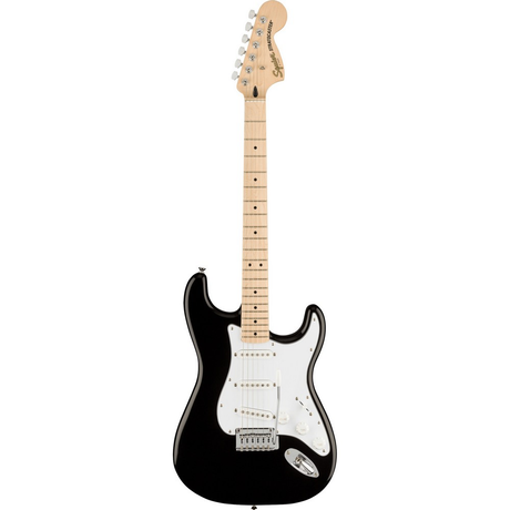 Squier Affinity Series Stratocaster Electric Guitar, Maple Fingerboard - Black