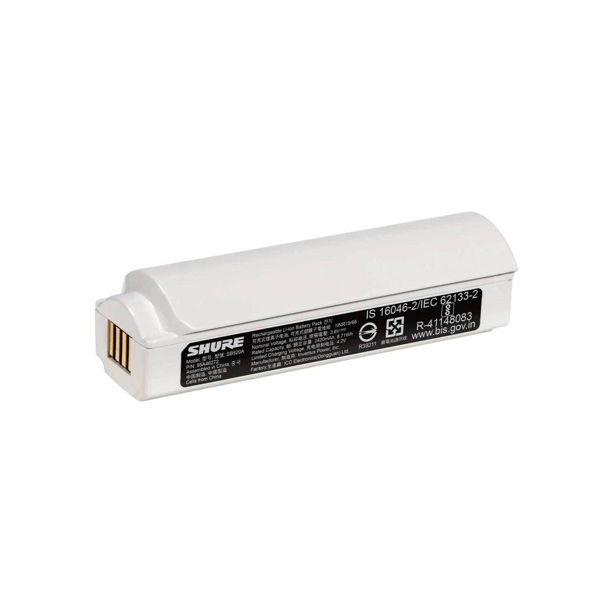 Shure SB920A Lithium-Ion Rechargeable Battery - New