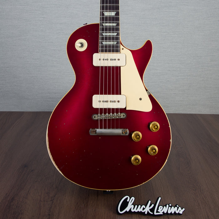 Gibson Custom Shop Murphy Lab 1956 Les Paul Standard Electric Guitar - Heavy Aged Candy Red - #62198