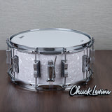 Ludwig Classic Maple 6.5x14-Inch Snare Drum - White Marine
