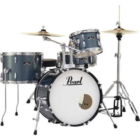 Pearl Roadshow Complete 4-Piece Drum Set with Hardware and Cymbals - Aqua Blue Glitter - Preorder