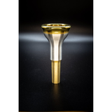 Long Island Brass Co Nicholas Schwartz Series Bass Trombone Mouthpiece - 28.5mm Contra Depth Extra Deep Rim Silver Plate