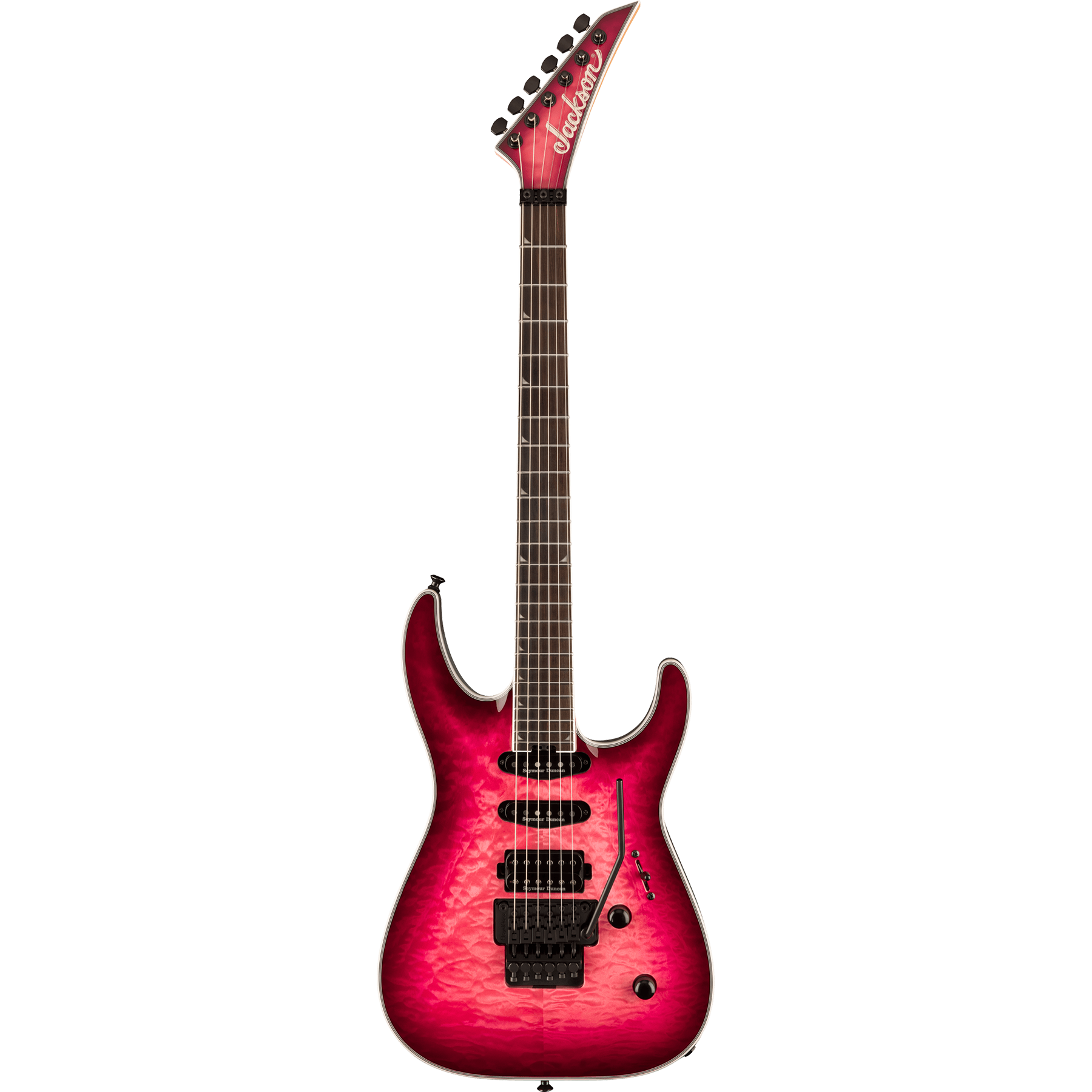 Jackson ジャクソン Pro Plus SLA3Q Fuschia Bur Jackson Pro Plus Series Soloist SLA3Q, Ebony Fingerboard Electric