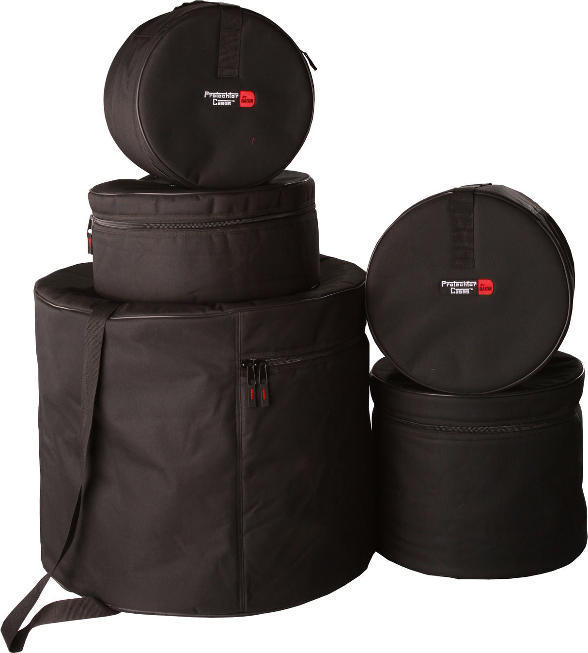 Gator GP-FUSION-100 Fusion Drum Set Bags: 22"X18", 10"X9", 12"X10", 14"X12", 14"X5.5"