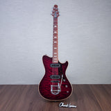 Powers Electric A-Type Select Quilt Maple Electric Guitar - Cabernet Red - #A996