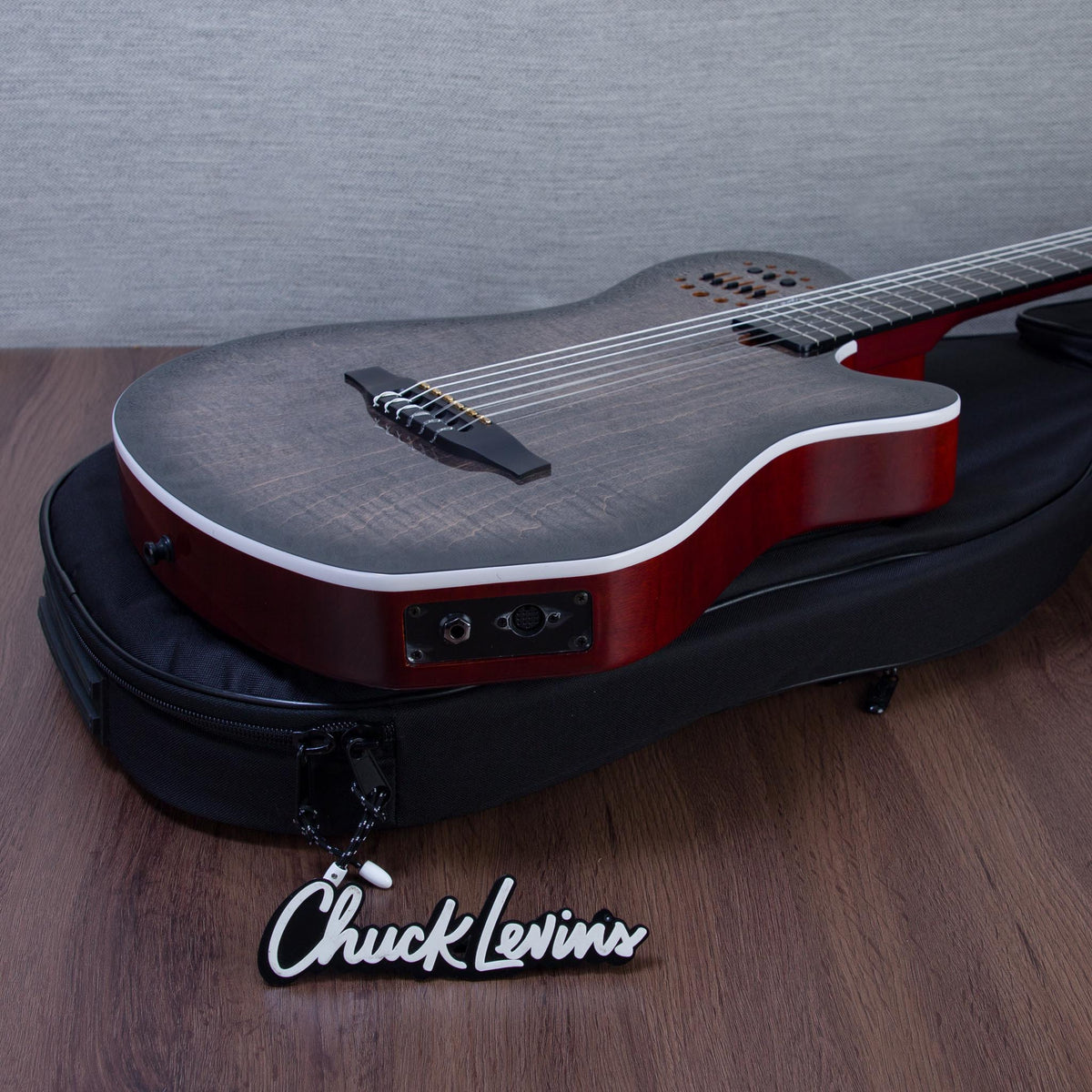 Godin MultiAc Grand Concert SA Nylon String Acoustic-Electric Guitar - Trans Black - CHUCKSCLUSIVE - #26317993