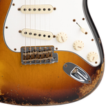 Fender Custom Shop #30 1967 Stratocaster Heavy Relic Electric Guitar - Faded Aged 3-Color Sunburst - #CZ555993