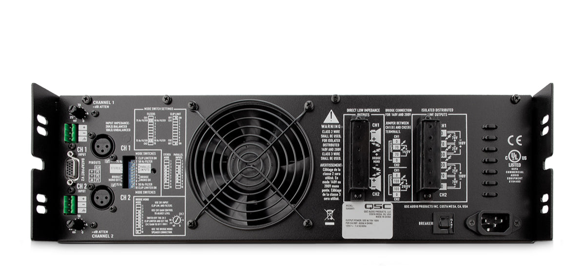 QSC ISA500Ti ISA Ti Series 1.4kW Installation Amplifier