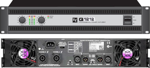 Electro-Voice Q1212 Q Series Professional Power Amplifier w/3600 Watts Max into 4 Ohms