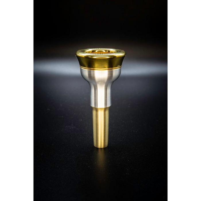 Long Island Brass Co. Sasha Romero Signature Model 550SR Tenor Trombone Mouthpiece - Silver, Large Shank