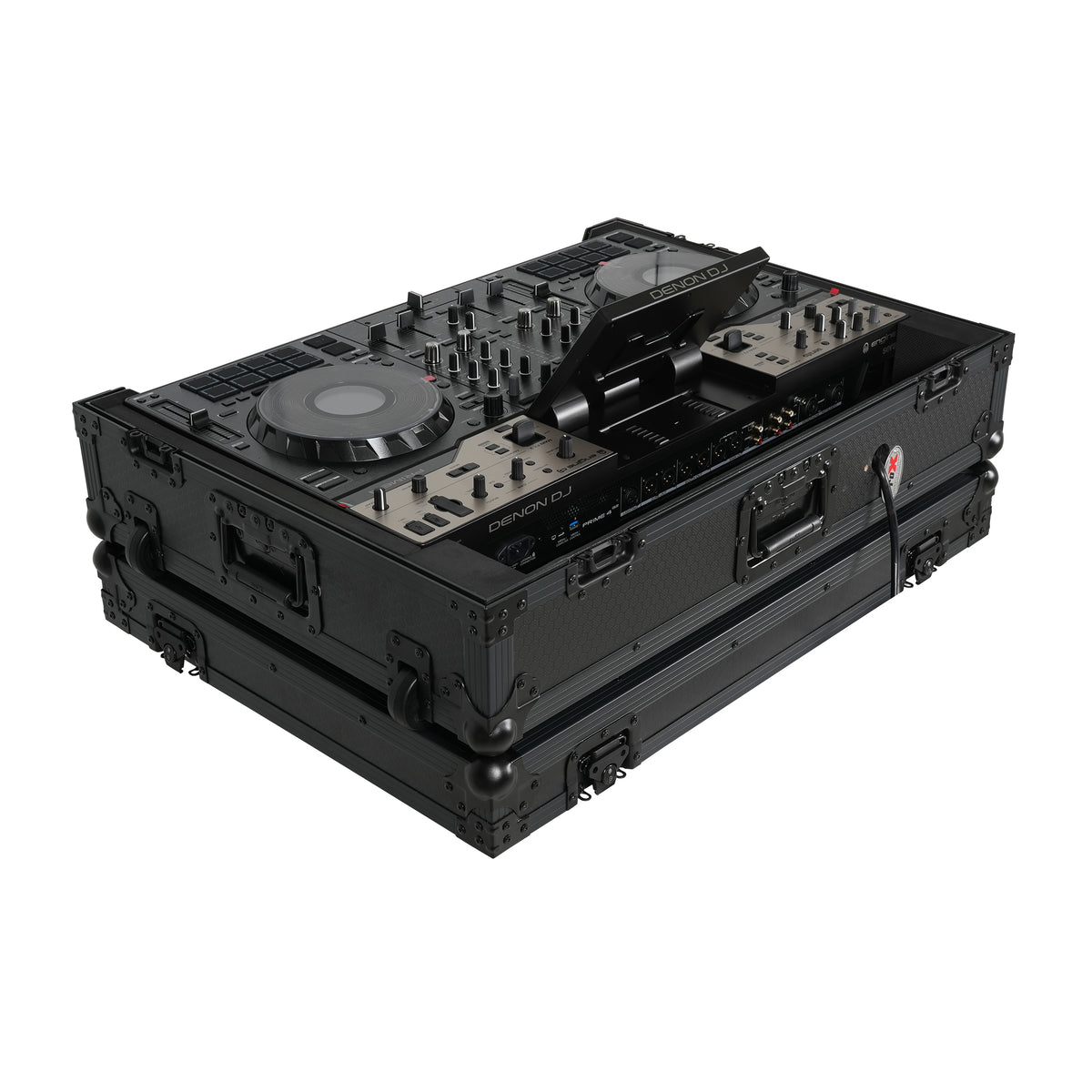 PRO X ATA Flight Case For Denon PRIME 4 G2/PRIME 4 MK2 with Rack Space and Wheels