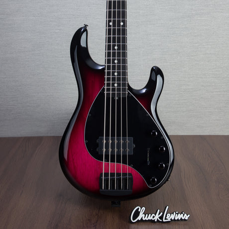 Music Man StingRay Special 5-String Bass Guitar - Raspberry Burst - #K00853