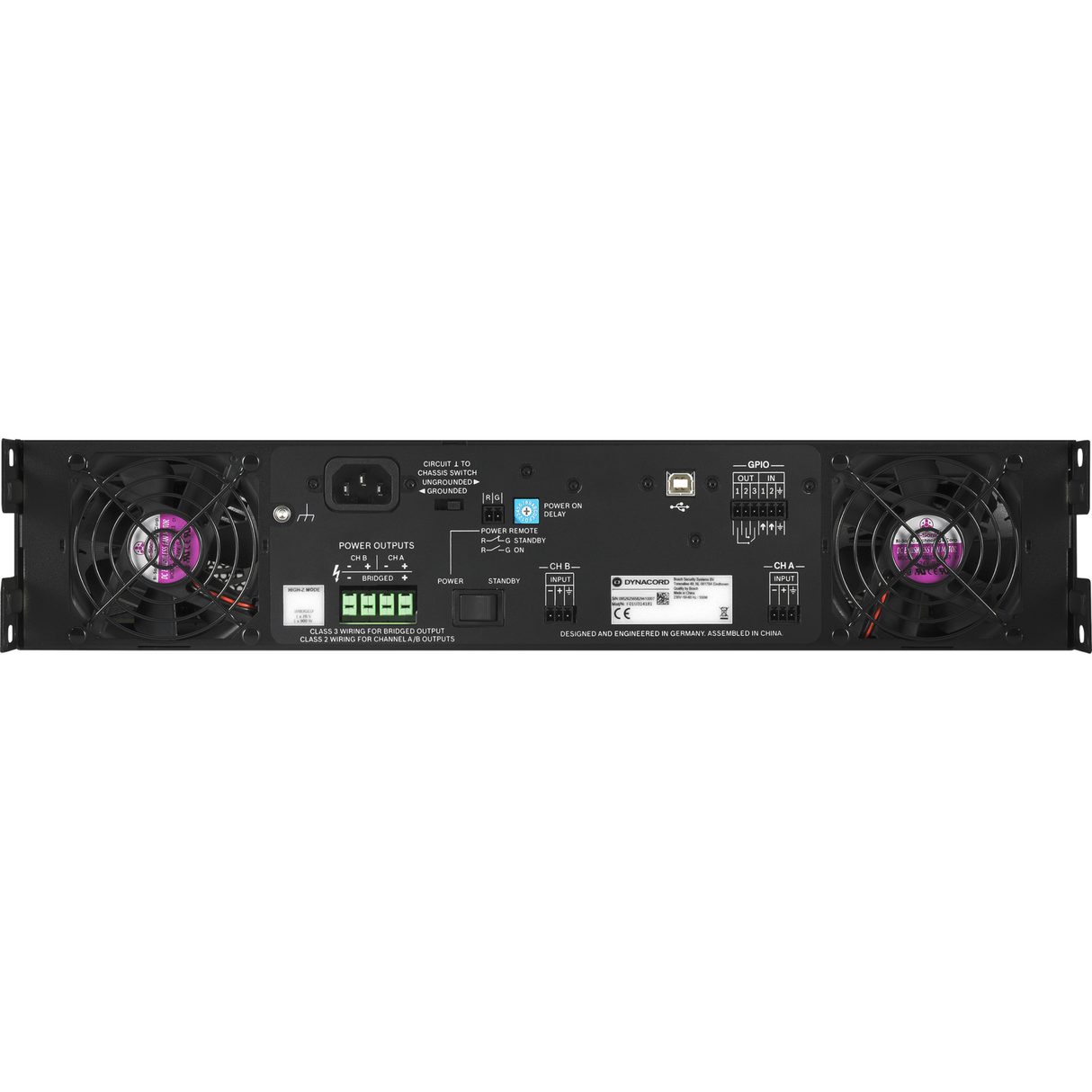Dynacord C3600FDI DSP 2 x 1800-Watt Power Amplifier - Mint, Open Box
