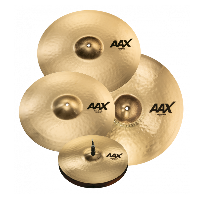 Sabian AAX Promotional 4-Piece Cymbal Set with Free Thin Crash