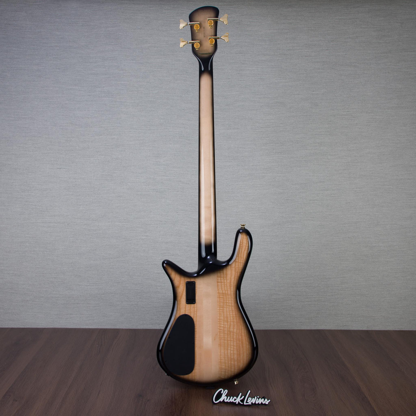 Spector Euro 4 Electric Bass Guitar - Natural Black Burst Gloss - CHUCKSCLUSIVE - #NB22936