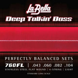 La Bella DEEP TALKIN’ BASS Stainless Steel Flat Wound Bass Guitar String