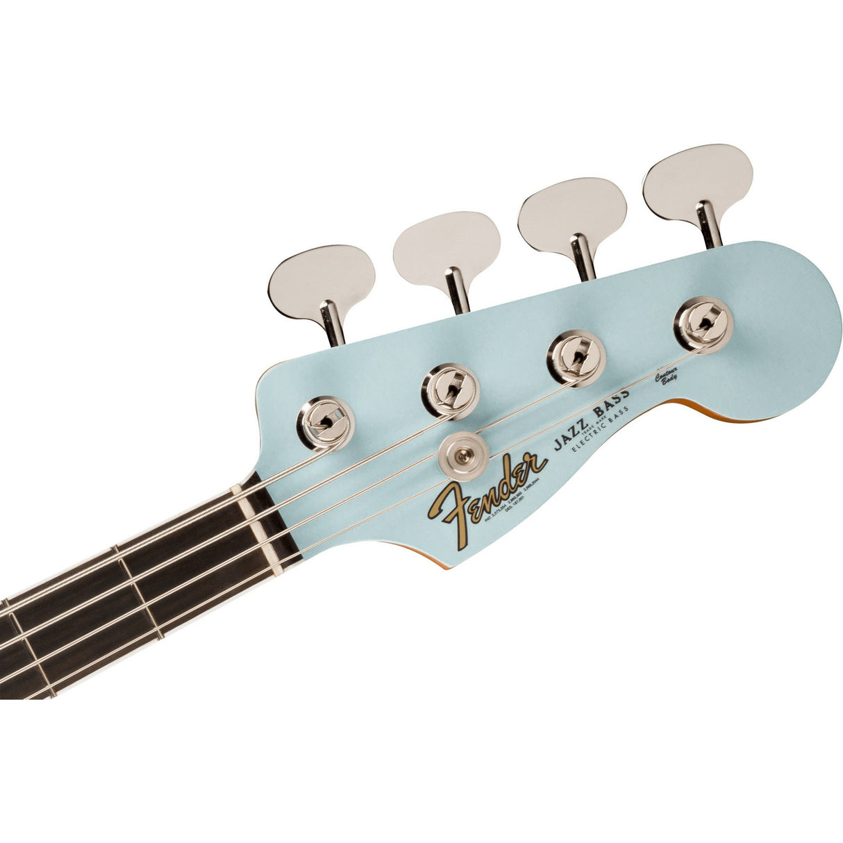 Fender Gold Foil Jazz Bass Guitar - Ebony Fingerboard, Sonic Blue - Mint, Open Box