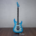 ESP M-II CTM FR Electric Guitar - Liquid Metal Silver/Blue Burst - #E0920242