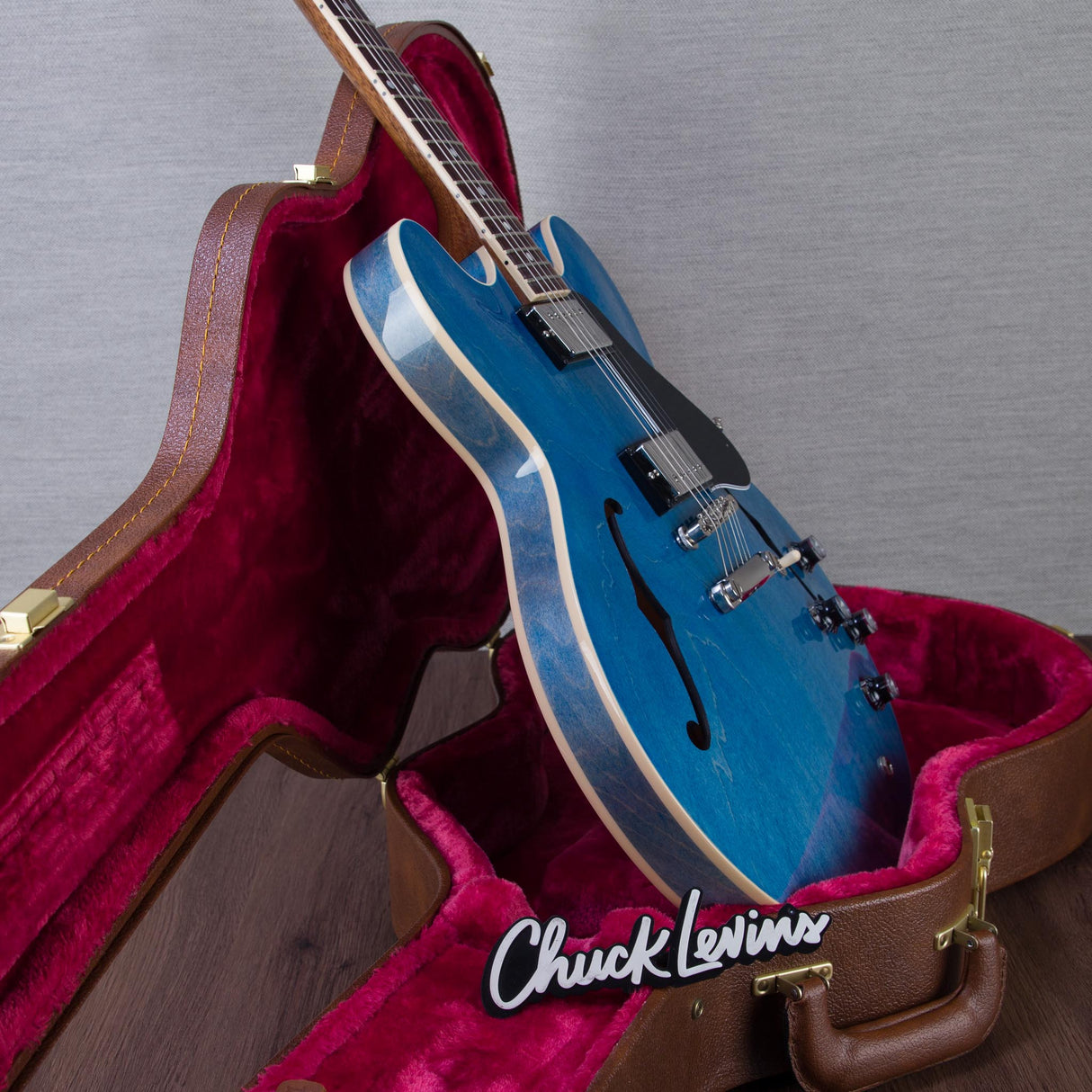 Gibson ES-335 Semi-Hollowbody Electric Guitar - Ocean Blue - #225740120