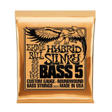 Ernie Ball Hybrid Slinky Nickel Wound 5-String 45-135 Gauge Electric Bass Guitar Strings