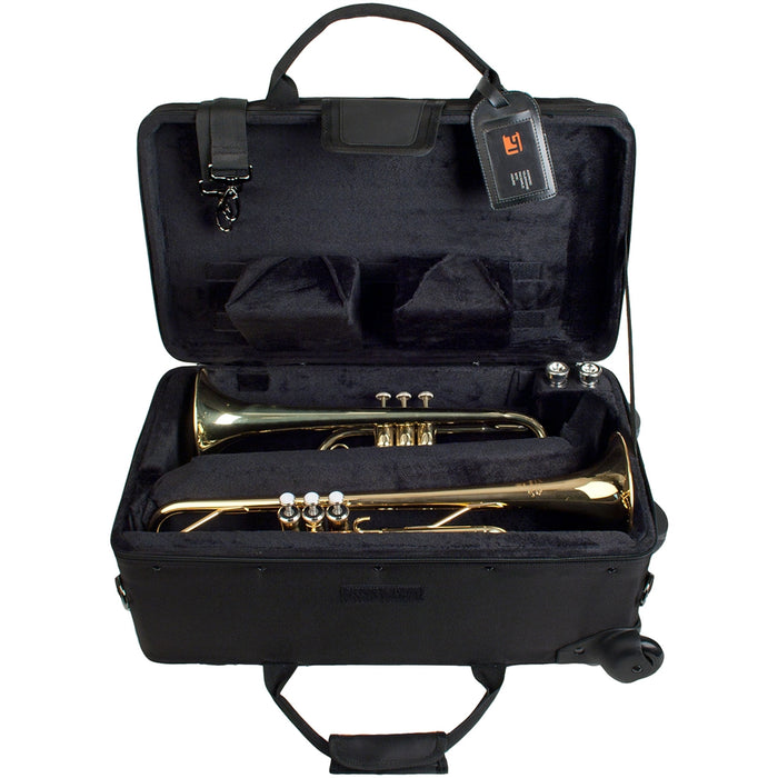 ProTec PB301VAX Trumpet/Auxiliary Combo Case W/ Wheels - New