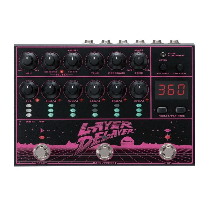 Ibanez LD303 Layer Delayer Multi Head Delay Effects Pedal