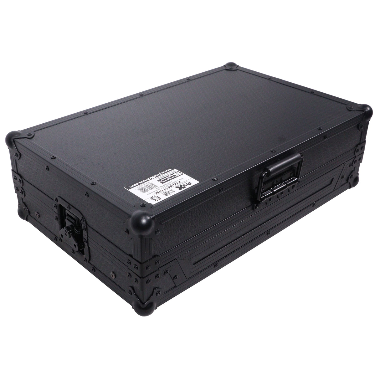 ProX XS-SCLIVE4LTBLATA Flight Style Road Case For Denon SC Live 4 Controller with Laptop Shelf RGB LED 1U Rack Space Black Finish