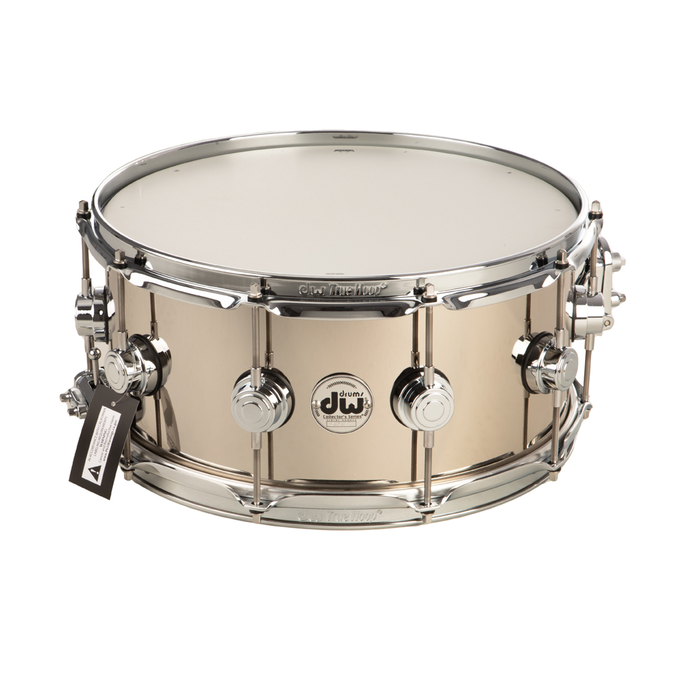 DW Collectors Series 6.5x14 Nickel Over Brass Snare Drum - Chrome Hardware