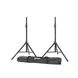 Gemini ST-Pack Heavy Duty Professional Audio Universal DJ Fold-Out Telescoping Tripod Steel Speaker Stands
