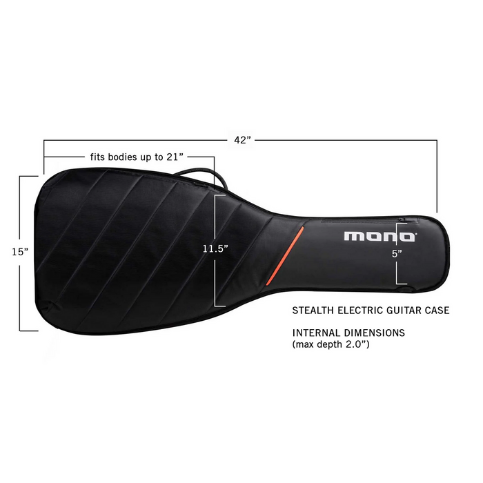 MONO M80-STEG-BLK Stealth Electric Guitar Case - Black