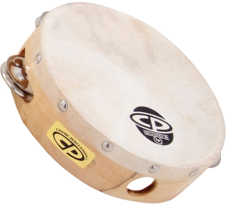 LP CP376 CP 6" Wood Headed Tambourine With Single Row Jingles - Preorder