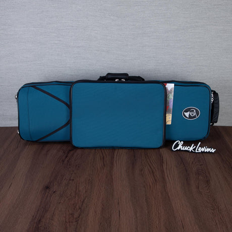 Marcus Bonna Case for Bass Clarinet (Low C) with Music Bag - Turquoise