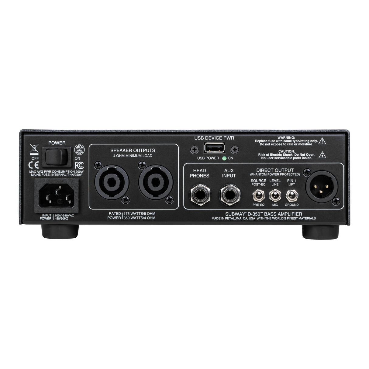 Mesa/Boogie Subway D-350 Ultra-Compact 350-Watt Bass Amp Head - New