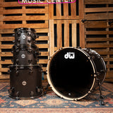 DW Collector's 4-Piece PurpleCore Purpleheart Wood Core Shell Pack - Black