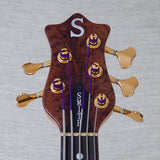 Ken Smith BSR-5TNE-FW Black Tiger Elite 5-String Electric Bass Guitar - Figured Walnut - #5TNE706526