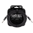 Ernie Ball 20 Feet Flex Instrument Cable Straight/Straight - Black