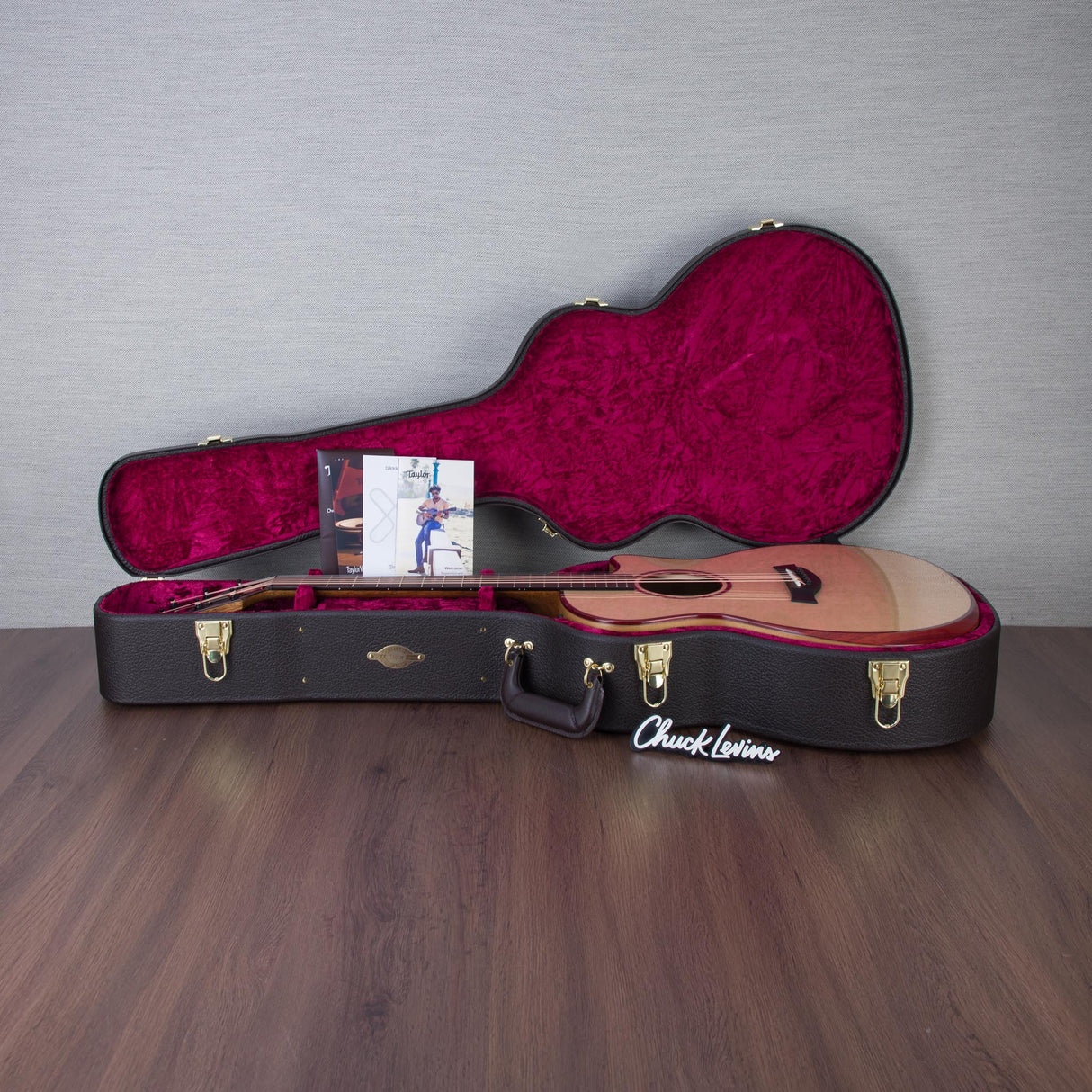 Taylor NAMM 2025 Custom #6 C14ce Bearclaw Sitka Spruce/Blackheart Sassafras Grand Auditorium Acoustic Electric Guitar - #1204255101
