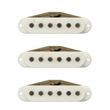 Bare Knuckle Trilogy Suite Single Coil Pickup Set - N/M/B Aged Parchment